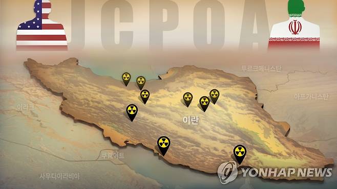 이란 핵합의(JCPOA·포괄적공동행동계획) 복원 협상 (PG) [양온하 제작] 일러스트