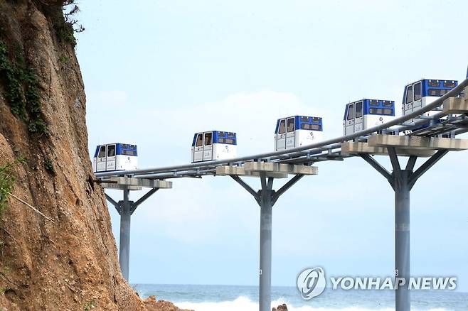 울진 죽변해안스카이레일 [연합뉴스 자료사진]