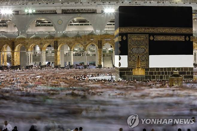 지난 5일 사우디 메카 대사원 모습 [AFP 연합뉴스 자료사진. 재판매 및 DB 금지]