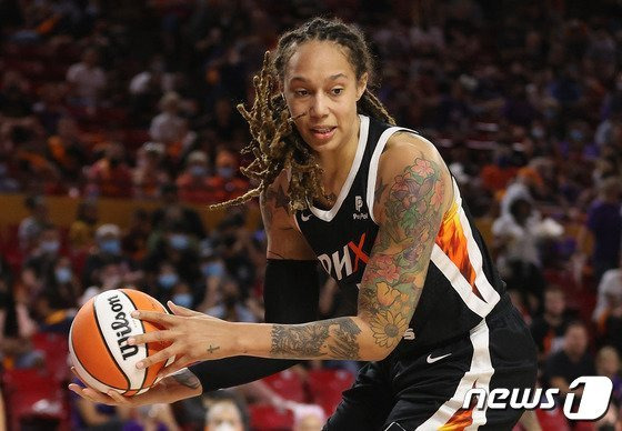 미국 WNBA 스타 브리트니 그라이너. © AFP=뉴스1