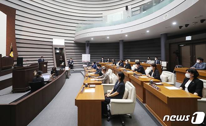 경기 광주시 제293회 임시회 모습.(광주시의회 제공) © News1 김평석 기자