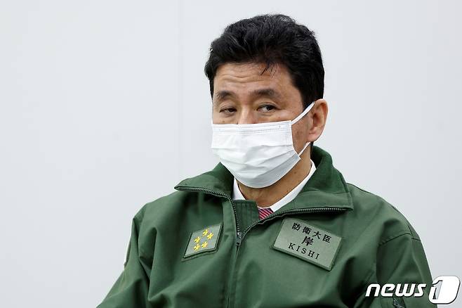 기시 노부오 일본 방위상. © 로이터=뉴스1 © News1 정윤영 기자