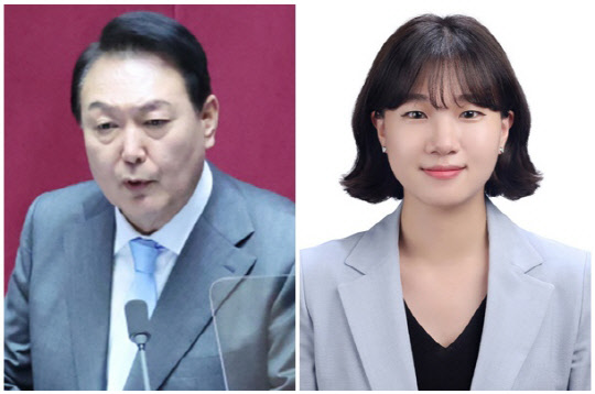 윤석열 대통령(왼쪽)과 박성민 전 청와대 청년비서관. <박성민 SNS, 연합뉴스>