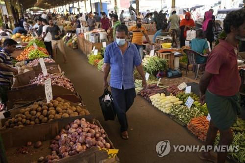 스리랑카 콜롬보의 한 시장. [AP 연합뉴스 자료사진. 재판매 및 DB 금지]