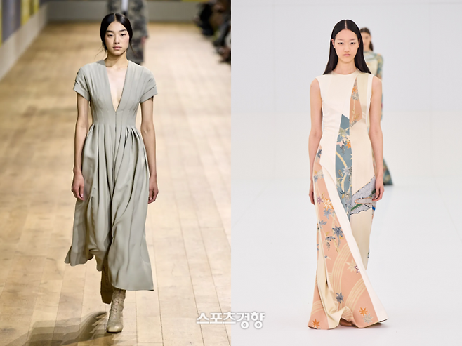 김설희 - DIOR,  클로이 오  - FENDI,  보그런웨이 ( 왼쪽부터 )
