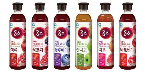 대상, 청정원 홍초 6종./사진=대상 제공