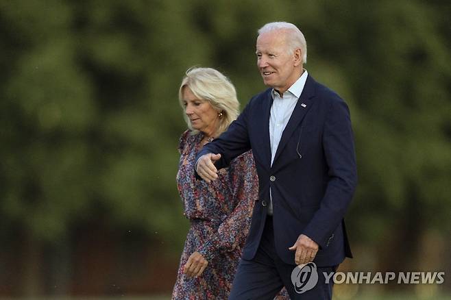 조 바이든 대통령 부부 [AP 연합뉴스 자료 사진. 재판매 및 DB 금지]