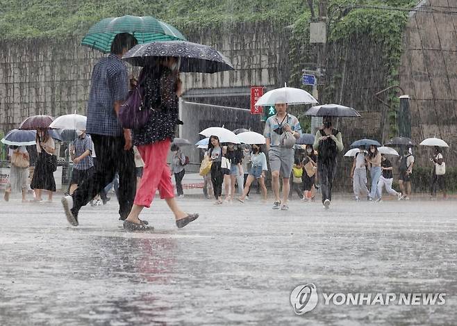 '다시 시작된 장마'…많은 비에 곳곳서 침수 [연합뉴스 자료사진]