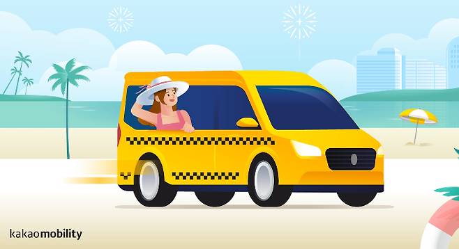 카카오T가 괌 현지 '카카오T 택시·공항픽업 예약' 서비스에 들어갔다. /사진=카카오모빌리티