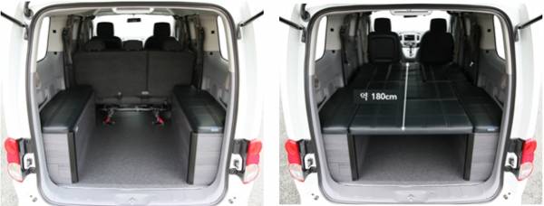 어른 둘이서 여유롭게 차박을 즐길 수 있는 닛산 ‘NV200 바넷’