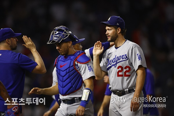 다저스 커쇼(22번) / 사진=Gettyimages 제공