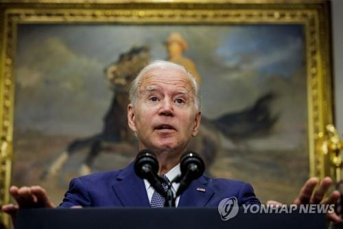 낙태권 확대 관련해 발언하는 바이든 대통령 [AFP 연합뉴스 자료사진. 재판매 및 DB 금지]