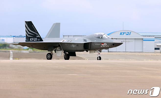 한국형 전투기 KF-21 '보라매' 시제 1호기 지상활주. 2022.7.8/뉴스1 © News1 사진공동취재단