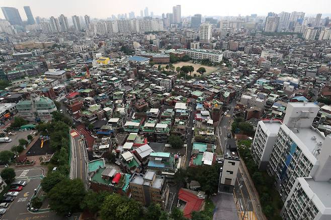 도심 공공주택 복합사업이 추진 중인 서울 영등포구 신길2구역. (사진=뉴시스)