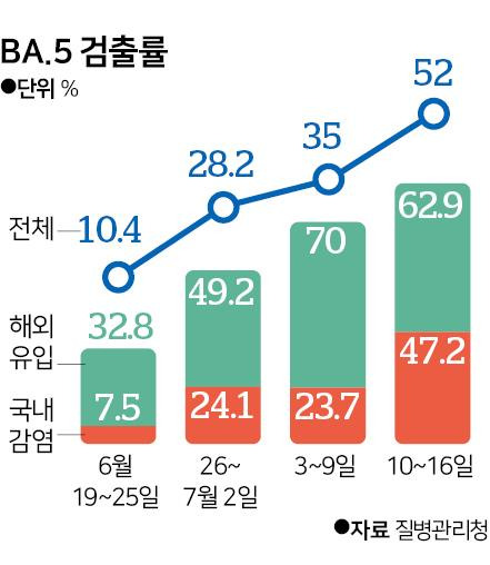 BA5 검출률 추이. 그래픽=신동준 기자