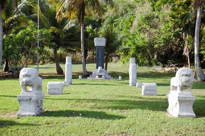 마리아나제도 티니안섬의 한국인 위령비