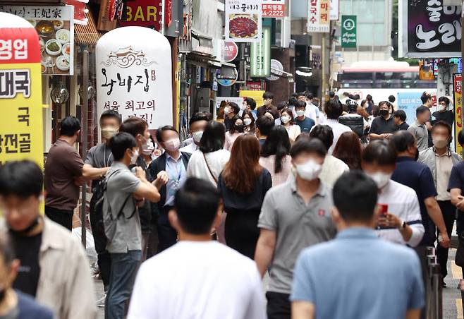 서울 종로구의 식당가 모습(사진 = 연합뉴스)