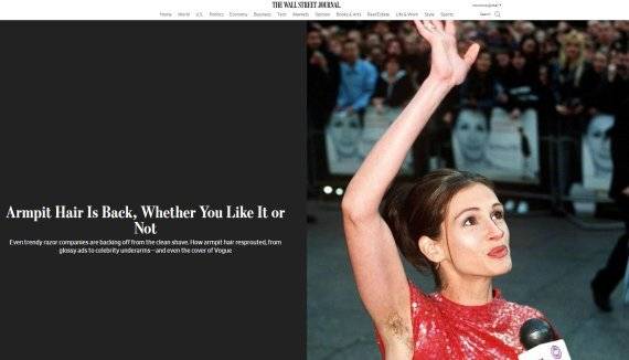 월스트리트저널 홈페이지 캡처