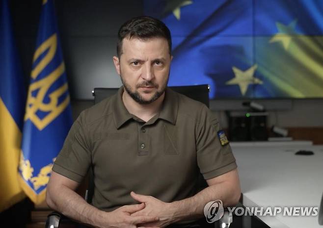 젤렌스키 우크라이나 대통령  [우크라이나 대통령실 제공. 재판매 및 DB 금지]