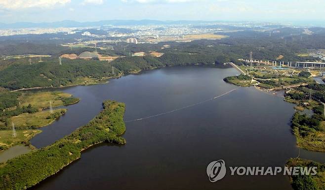 울산 상수원 회야댐 전경 [연합뉴스 자료사진]