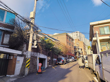 용산구 보광동 한남2구역 주택가 모습. [헤럴드경제DB]