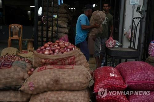 스리랑카 수도 콜롬보의 한 시장. [AFP 연합뉴스 자료사진. 재판매 및 DB 금지]