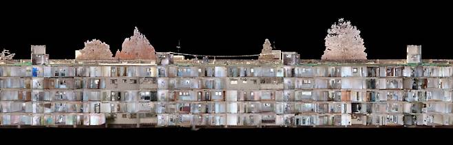 반포주공아파트 1단지 건물 3D스캔 이미지. 반포주공아파트 3D공간기록 프로젝트