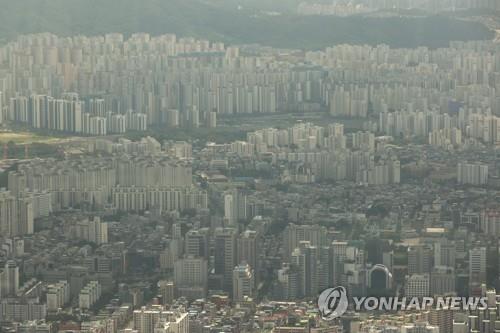 서울 송파구 서울 스카이에서 바라본 시내 아파트 모습
[연합뉴스 자료사진]