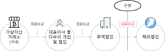 대다수 거래에서 확인된 자금흐름도. 금융감독원 제공