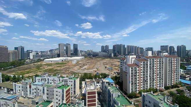 용산 서부이촌동에서 바라본 용산정비창 부지 전경. /사진=독자제공