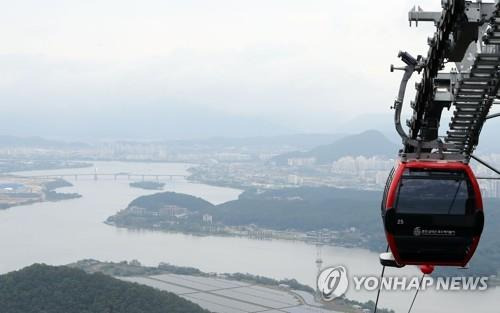 춘천 삼악산 호수 케이블카 전경 [연합뉴스 자료사진]