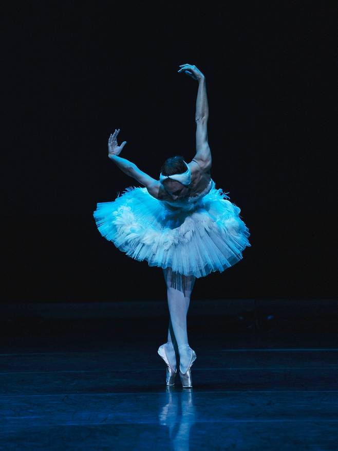 파리오페라발레단 <2022 에투알 갈라> 중 ‘빈사의 백조’를 추는 도로테 질베르. 롯데콘서트홀 제공