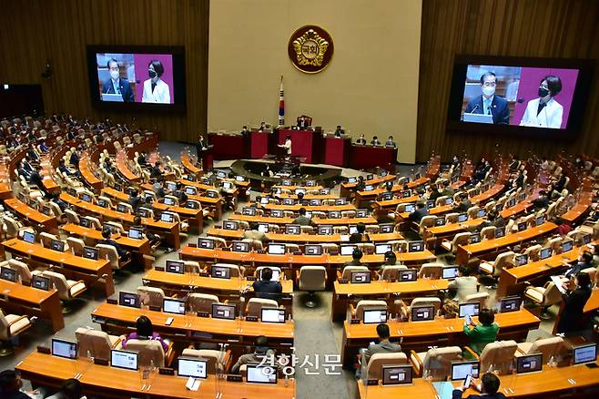 국회 본회의장 /경향신문 자료사진