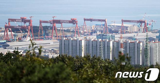 울산 동구 현대중공업 전경. /뉴스1 ⓒ News1 이윤기 기자