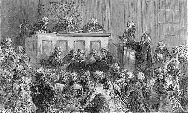 미국 언론자유의 초석을 다진 1735년 '존 피터 젠거' 재판. 위키피디아