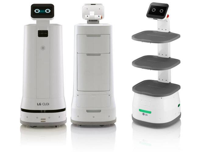 LG전자가 개발한 서빙용 로봇인 ‘클로이 서브봇’. 선반형, 서랍형 두 가지 모델로 출시됐다. [LG전자]