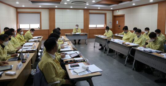 한국수자원공사는 8일 순천 주암댐지사에서 가뭄 대응을 위한 전사 대책회의를 개최했다. 사진=한국수자원공사 제공