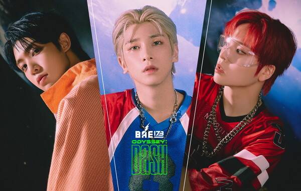▲ BA173 도하∙한결∙도현(왼쪽부터)의 '오디세이:대시' 콘셉트 포토. 제공|포켓돌 스튜디오