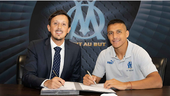 ▲ 올림피크 마르세유가 알렉시스 산체스를 영입했다. ⓒ마르세유