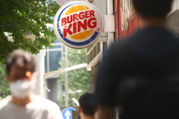 지난달 29일 서울 시내 한 버거킹 매장 모습.