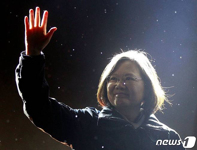 민진당 소속 차잉잉원 대만 총통. ⓒ 로이터=뉴스1 ⓒ News1 정윤영 기자