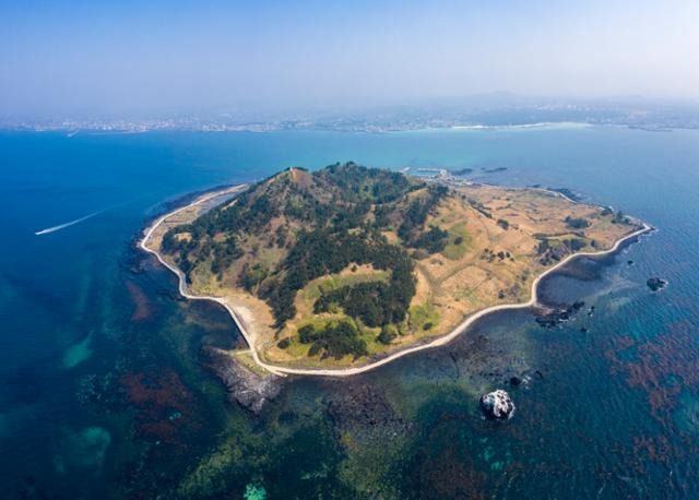 하늘에서 본 비양도 전경. 독자 제공