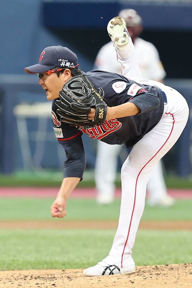 ▲ 롯데 자이언츠 투수 박세웅이 7이닝 무실점 투구로 시즌 8승을 기록했다. ⓒ연합뉴스