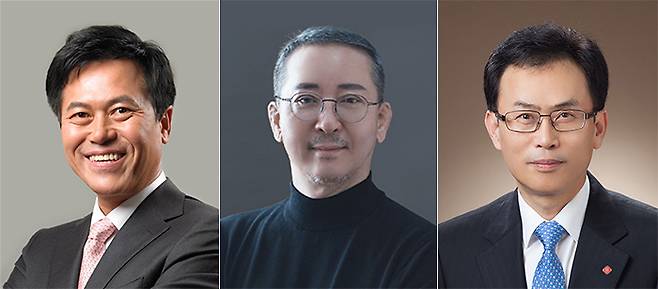 (왼쪽부터) 박정호 SK하이닉스 부회장, 권영수 LG에너지솔루션 부회장, 김교현 롯데케미칼 부회장
