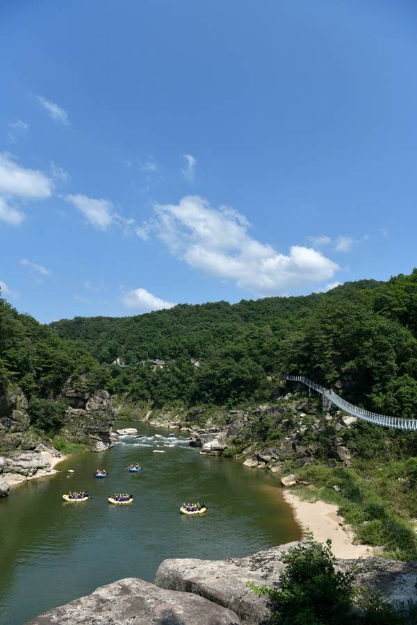 화강암교와 래프팅