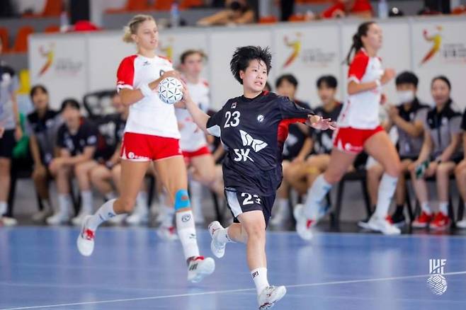 김민서의 경기 모습.  [대한핸드볼협회 제공. 재판매 및 DB 금지] photo@yna.co.kr