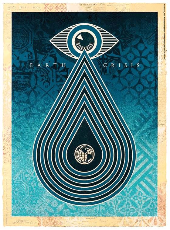 셰퍼드 페어리 작품 '지구 위기(Earth Crisis)', 2019. [사진 롯데뮤지엄]