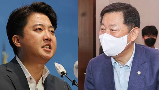 (왼쪽부터) 이준석 국민의힘 전 대표와 이철규 국민의힘 의원. / 사진=연합뉴스