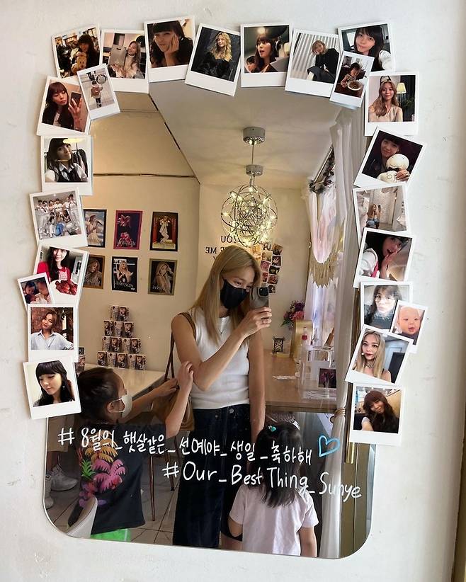 그룹 원더걸스 출신 선예가 딸들과 함께 자신의 생일 카페를 방문했다. | 선예 SNS