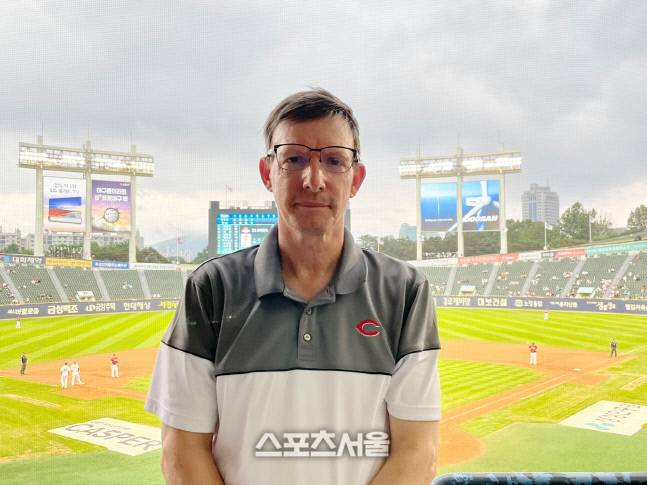 제이미 스토빅(Jamey Storvick) ML 신시네티 레즈 스카우트. &nbsp;잠실 | 황혜정기자 et16@sportsseoul.com